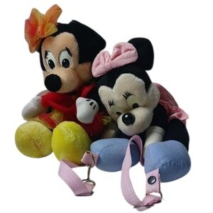 Disney VTG Minnie Plush Duo - Mini Backpack And‎ Plush Doll
